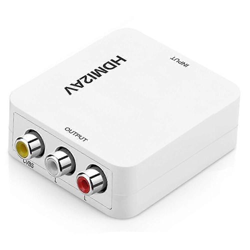 unique Rca Composite Hdmi To Av Video Audio Converter Adaptateur Pour Appareil Photo Dvd Vhs Vcr Psp Xbox Ps2 Vers Nouveau Moniteur Ou Projecteur
