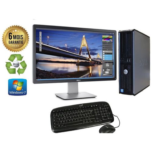 Unit Centrale  Dell Optiplex  780 SFF Core2Duo 2,93Ghz RAM 8GO HDD 480Go SSD Ecran 24