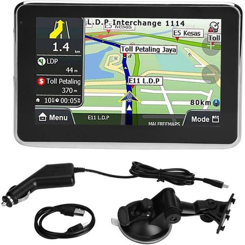 Universal 5 Inch Touch Screen GPS Navigation for Car Truck 256MB 8GB MP3 FM Map of Europe/Life Maps/Live Traffic/Live Parking/Alerts On-Board AV Equipment,Popular
