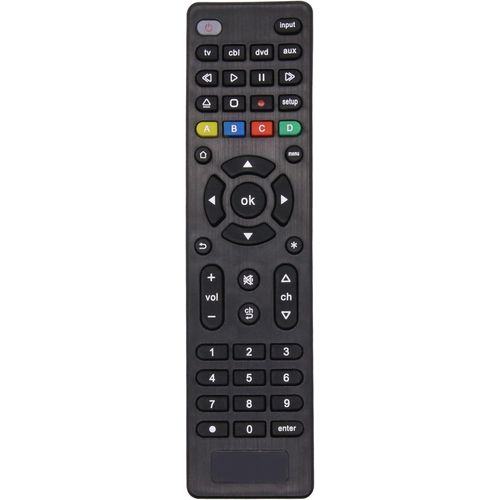 Universal programmable remote control for all brands of TVs/Blu-Ray players/DVD/streaming media/soundbar and all audio/video devices-Easy installation