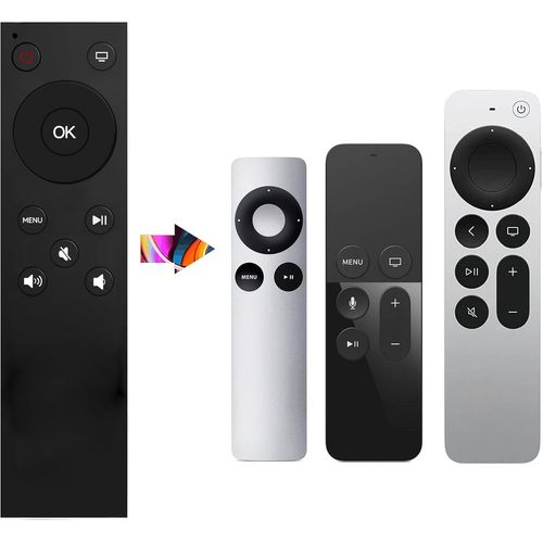Universal Remote Control For All Apple Tv Remote Control Replacement Compatible With Apple Tv 4K / Gen 1 2 3 4/ Hd A2169 A1842 A1625 A1427 A1469 A1378 A1218[H1217]