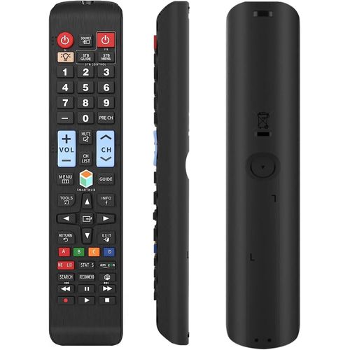 Universal Remote Control For All Samsung Lcd Led Qled Suhd Uhd Hdtv Curved Plasma 4K 3D Smart Tv With Buttons For Netflix, Prime Video, Smart Hub Backlit[H1327]