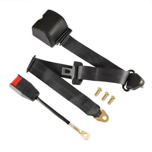 Universel 3 Points Rglable Ceinture De Scurit Du Vhicule Auto Voiture Car Van Seat Belt +Boulons
