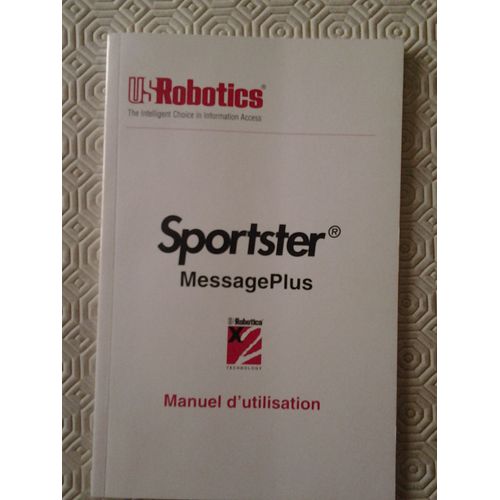 US Robotics sportster message plus modem fax manuel d'utilisation 
