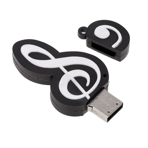 USB 2.0 Stick Mignon Cartoon Memory Stick Notes de musique Symbole USB 2.0 Mmoire Externe USB Flash Drive Memory Stick 16GB