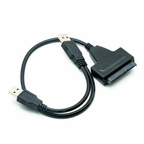 USB 2.0 vers SATA Serial ATA 22P Adaptateur cble 2,5 'HDD SSD Laptop Hard Drive HDD disque dur