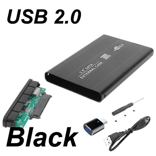 USB 3.0/2.0 2.5 pouces botier de disque dur HDD botier externe botier en aluminium Caddy 2.5 