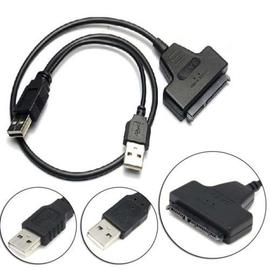 #N/D Câble adaptateur SATA vers USB 2.0/Type C SATA 22 broches pour disque dur SSD 2,5 
