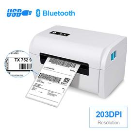USB Bluetooth - Imprimante thermique'étiquettes,pour emballage, expédition,  autocollant Photo, code barres,4x6, DHL, UPS, fabricant'étiquettes