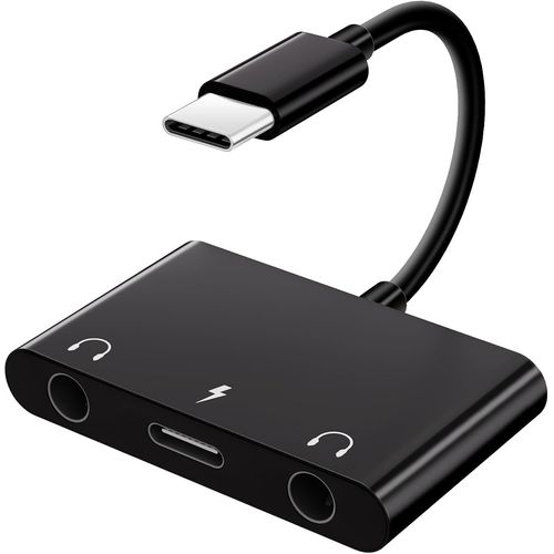 USB C Jack Adapter,3 in 1 USB C Jack Adapter and 60W Fast Charger PD for iPhone 16//15/16 Pro Max,Galaxy,Huawei P50/Mate Pixel,Pad.[T68]