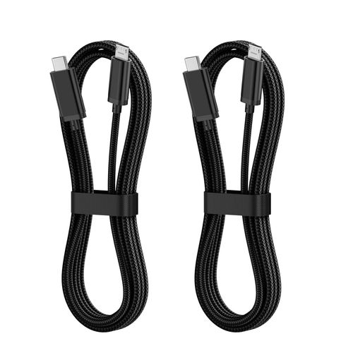 Usb C To Micro Usb Cble 1m, Nylon Tress Short Type C To Micro Usb Cordon Compatible Avec Samsung Galaxy S7 S6, J7, J3, Lg, Htc, Ps4, Kindle, Xbox Controller, Casque D'coute, Android Phone(Noir)