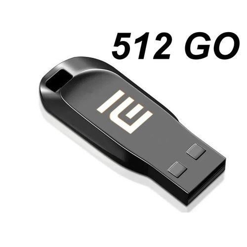 USB Flash Drive Noir 512 Go Ultra Rapide 3.0 Pour Ordinateur, Voiture, Smart TV