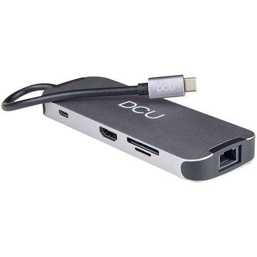 Usb Hub C To Hdmi 3usb 3.0 Rj45 Lector Tarj + Pd + 3.5mm Jack