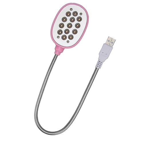 Usb Lumire Col De Cygne Brillant Protection Des Yeux Lampe Flexible  360 Degrs Usb Led Lumire Pour Travail Lecture Camping Rose