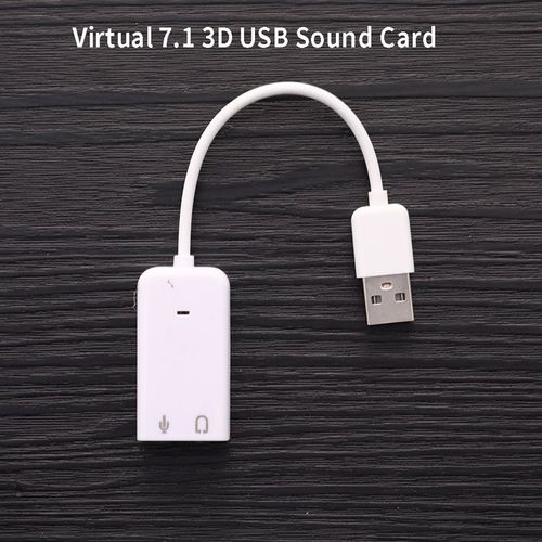 USB Sound Card Virtual 7.1 3D External USB Audio Adapter USB To Jack 3.5mm Earphone Micphone Sound Card for Laptop Notebook PC