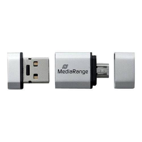 Cle USB MediaRange Nano 32Go Noir Argent