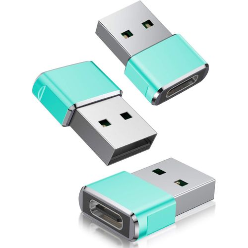 Usb To Usb C Adapter 3 Pack,Type C Female Usb A Male Convert Charger For Apple Watch Series 7 8 9 Se,Ipad 10 Pro Air 4 5,Mini 6,Samsung Note 20 S23 S22 S21 A54 A53 Fe,Z Fold Flip