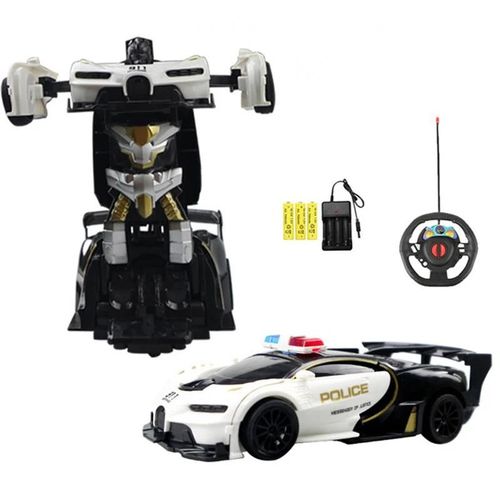 USB - Voiture robot radiocommande 2 en 1 pour garon, Vhicule de sport et de conduite, Transformation, Dformation, Collision, Action, Tlcommande, I01