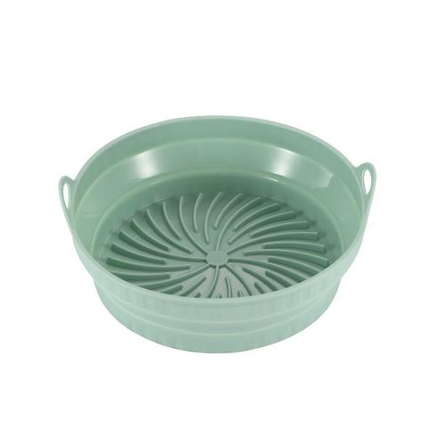 Ustensiles De Cuisson En Silicone De Qualit Alimentaire Rsistant Aux Hautes Tempratures Friteuse  Air Pliable En Silicone Tapis De Cuisson  La Vapeur Moule  Gteau, Vert Nordique