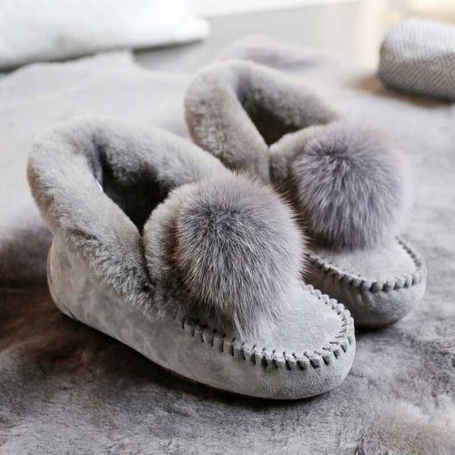 Uuto Qv-Mocassins En Cuir Group Pour Femme,Chaussures Plates Classiques,Fourrure Group,Mode Hiver,2023 - 38