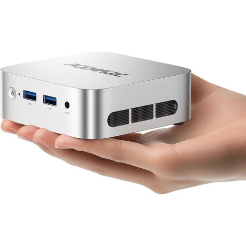 V1 Mini Pc, ntel Alder Lake N97 Mini Pc (Jusqu' 3,60 Ghz), 16 Go Ddr4 256 Go M.2 Ssd Mini Ordinateur Avec Rj45 | 4K Hdmi+Dp | Wifi 5 | W11 Pro Pour La Maison/Bureau/cole[HUB6110928]