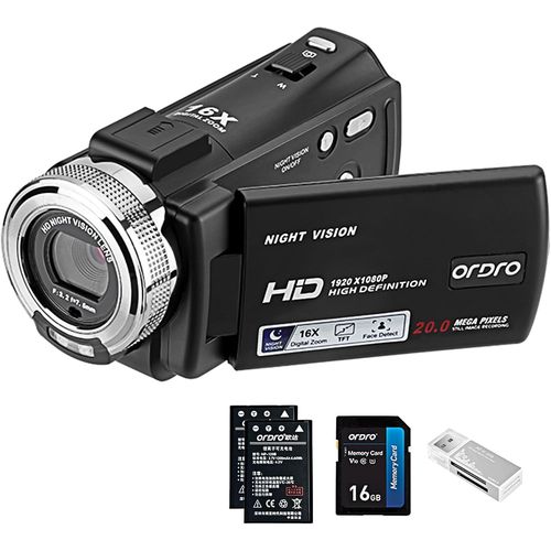 V12 Camscope Vido Full Hd 1080p 30fps Camra Infrarouge  Vision Nocturne cran Lcd 3.0 Pouces Zoom 16x Camscopes Avec Carte Sd 16gb Tlcommande Et 2 Piles.[G2245]