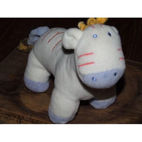 Vache Doudou Tex  Zebre Cheval Peluche A Grelot Carrefour  18 Cms + Queue 10 Cms
