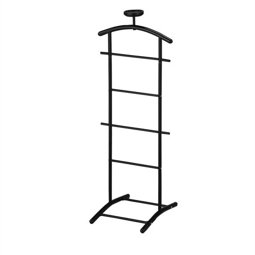 Valet De Chambre Atrix Chevalet De Nuit Portant Pour Vtements, Structure En Mtal Laqu Noir