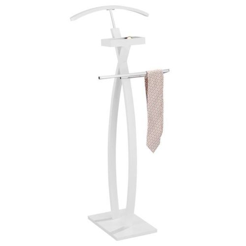 Valet De Chambre Robin Valet De Nuit Porte Vtements, Structure En Bois Laqu Blanc
