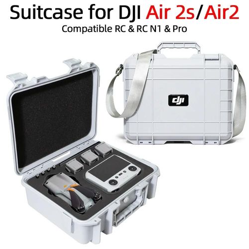 Valise Anti-Tension Vpn Pour Dji Avmimini 4 Pro,Mini 3,Air2s,Air 3,Accessoires De Importateur  Une Sangle,tui De Rangement,Sac Lanc Blanc - Type Air 2 Air 2s