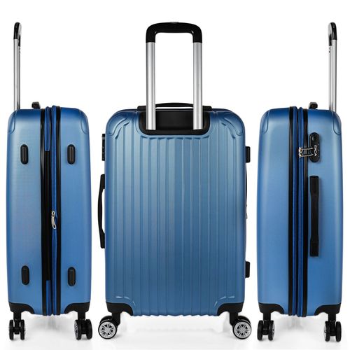 Valise Trolley 66 Cm En Abs. Rigide Et Lgre. Poigne Tlescopique, 2 Anses Rtractables, 4 Roues. Taille Moyenne. Cadenas  Combinaison T71560