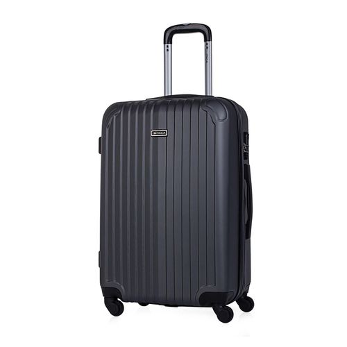 Valise Trolley 66 Cm En Abs. Rigide Et Lgre. Poigne Tlescopique, 2 Anses Rtractables, 4 Roues. Taille Moyenne. Cadenas  Combinaison T71560