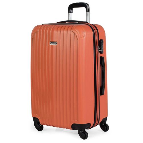 Valise Trolley 66 Cm En Abs. Rigide Et Lgre. Poigne Tlescopique, 2 Anses Rtractables, 4 Roues. Taille Moyenne. Cadenas  Combinaison T71560
