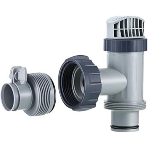 Valve  Piston Avec Adaptateur De Tuyau De Type B De 3,2 Cm  3,8 Cm Pour Piscine Pour Intex,Pice De Valve D'arrt Avec Joint Pour Piscine Hors Sol Et Pompe De Filtre  Sable De Piscine