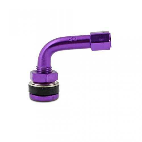 Valve Coude En Aluminium Anodis Violet One Pour Moto Scooter Tubeless Neuf