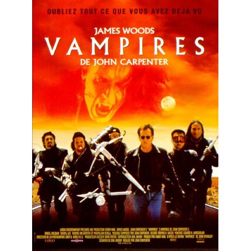 Vampires (John Carpenter's Vampires)- Vritable Affiche De Cinma Plie - Format 40x60 Cm - De John Carpenter Avec James Woods, Daniel Baldwin, Sheryl Lee, Thomas Ian Griffith, Maximilian Schell- 1997