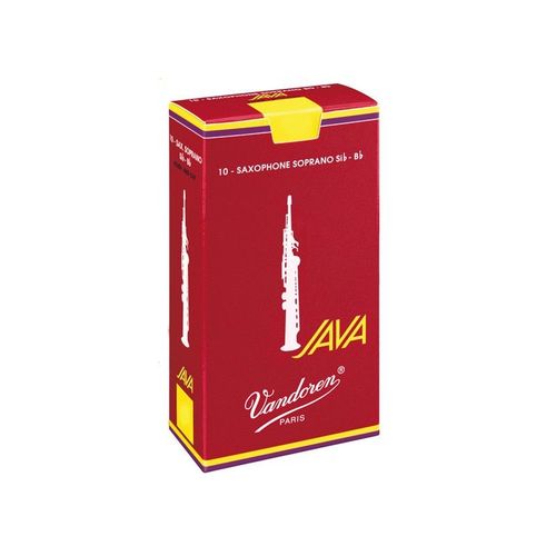 Vandoren Sr3025r - Bote De 10 Anches Saxophone Soprano Java Red Force 2.5