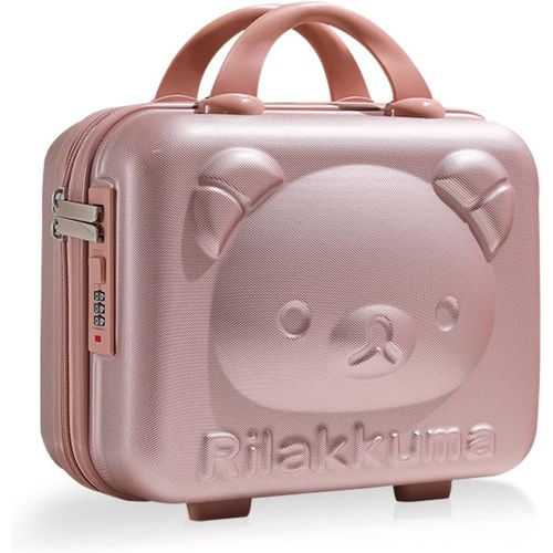 Vanity Rigide Femme Vanity Fille 10l, Vanity Case Rigide Avec Code Mini Valise Rangement Avec Poigne, Portable Vanity Voyage Valise De Toilette Impermable Et Rsistant  L'usure
