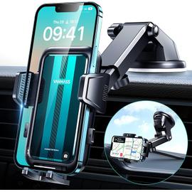 VANMASS Support Telephone Voiture Smartphone Fixe Voiture Telephone Phone  Holder Car Support T¿¿l¿¿phone Universel pour Tableau de Bord Compatible  avec iPhone 13 Pro Max/ 12/11, Samsung, Xiaomi