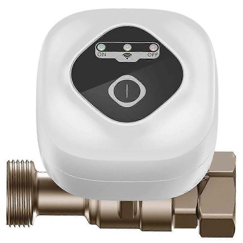 Vanne  Bille Intelligente Wifi, Vanne D'arrt Automatique D'eau, Prise En Charge Du Contrle Par Application, 3 Modes De Synchronisation, Alarme De Fuite D'eau Eu(B) Ds