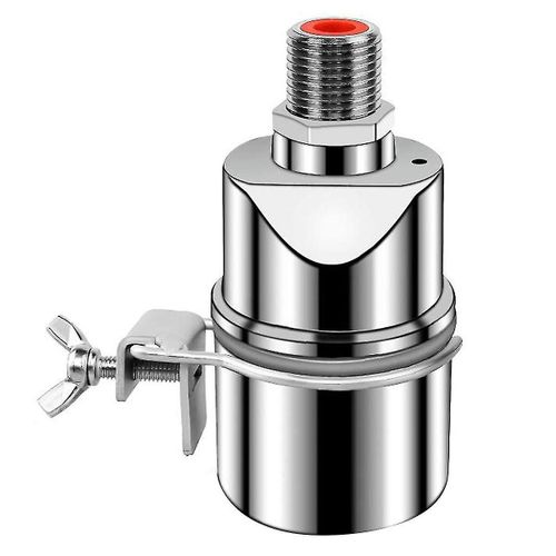 Vanne  Boisseau Flottante Automatique En Acier Inoxydable De 1/2 Pouce Pour Piscine De Rservoir Droite Avec Clip