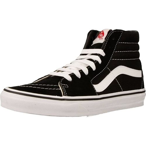 Vans U Sk8 Hi - Baskets Mode Mixte Adulte - Noir (Noir/Blanc)- 34.5 Eu (Taille Fabricant : 3.5 Us)