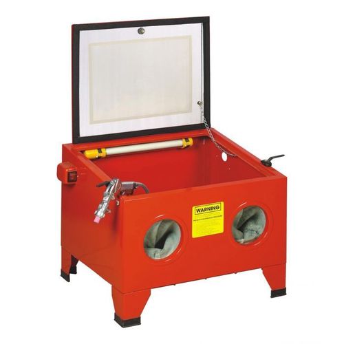 Varan Motors - Nesb-09-B Cabine De Sablage, Sableuse  Manchons Microbilleuse 90 Litres Avec Accessoires