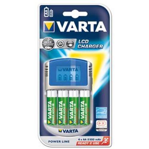 Varta Power Play LCD Charger - 2-4 heures chargeur de batteries