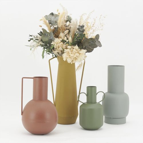 Vase En Mtal Kaki