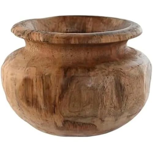 Vase - Home Esprit - Naturel - Teck - 31 X 21 X 31 Cm - Multicolore
