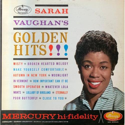 Vaughan Sarah Sarah Vaughan's Golden Hits!!! - 