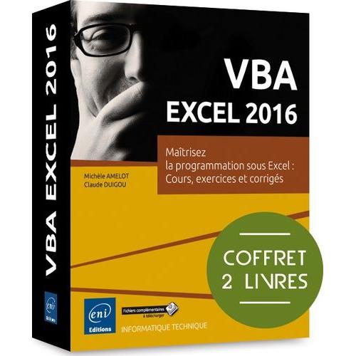 Vba Excel 2016 - Maitrisez La Programmation Sous Excel : Cours, Exercices    Format Coffret 