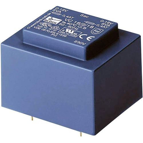 Vc 10/1/15 Transformateur Pour Circuits Imprims 1 X 230 V 1 X 15 V/Ac 10 Va 666 Ma