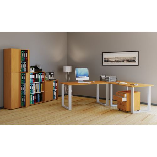 Vcm Bureau D'angle Bureau Informatique Table D'angle Lona 50 U Alu Blanc Bureau D'angle Bureau Informatique Table D'angle Lona 50 U Alu Blanc
